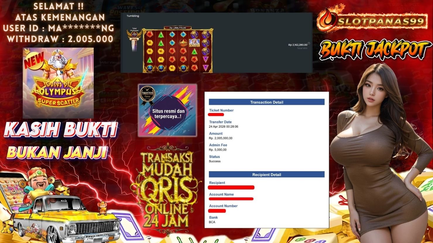 SLOTPANAS99 JACKPOT SLOT GATES OF OLYMPUS SUPER SCATTER